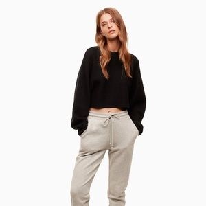 Aritzia Wilfred Free Lolan Sweater in black